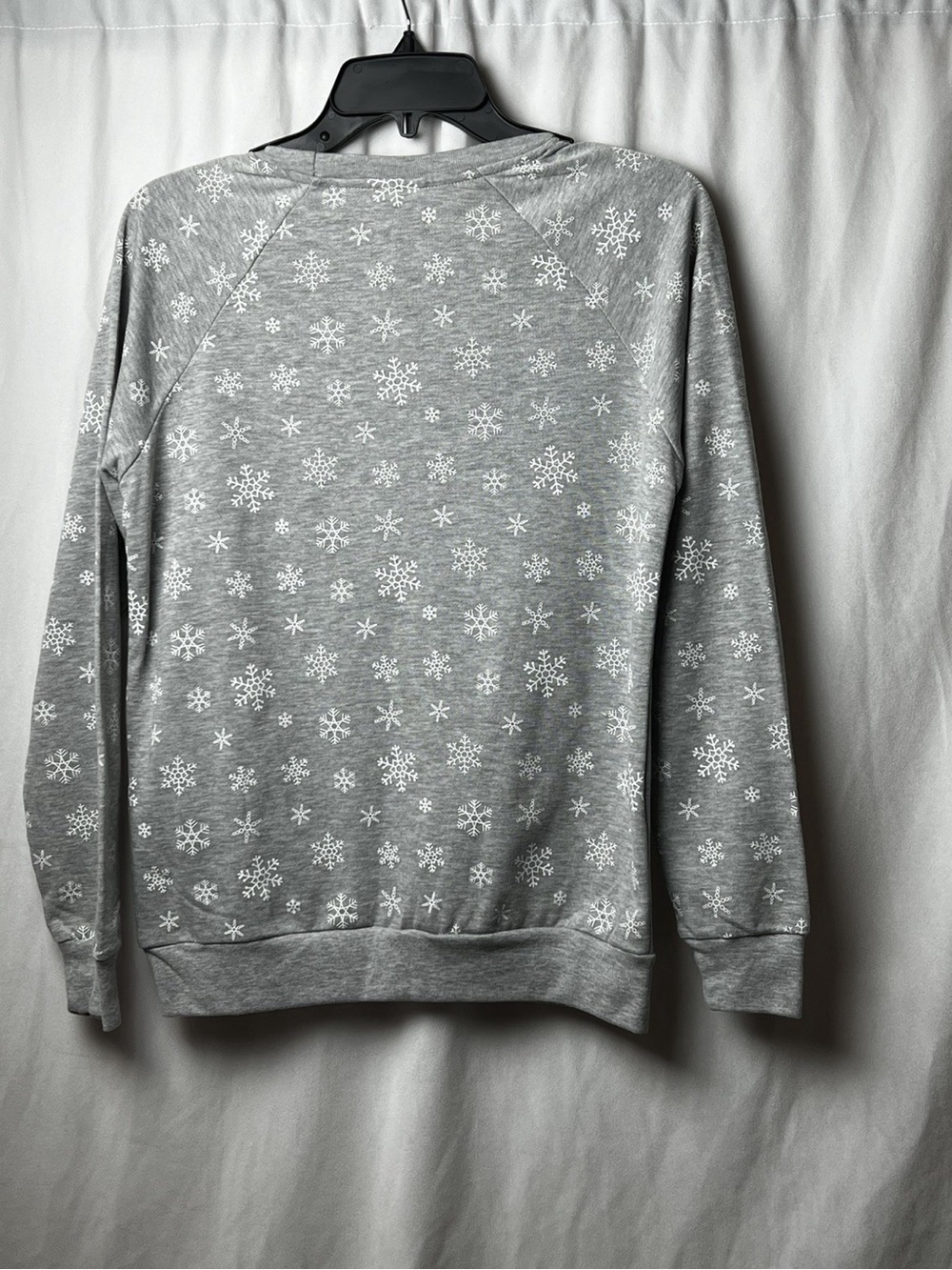 Freeze gray long sleeve cat light up Christmas sweater - Picture 7 of 7
